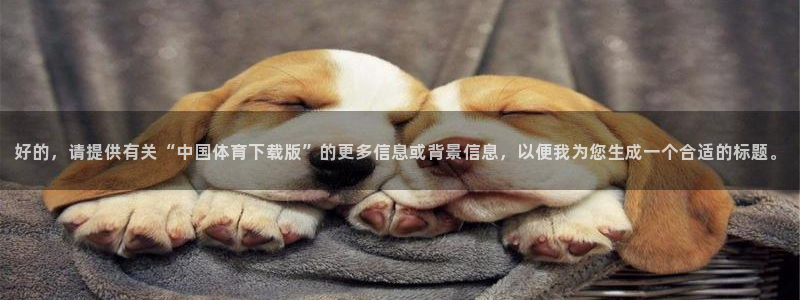 决胜巅峰国际版下载：好的，请提供有关“中国体育下载版”的更多信息或背景信息，以便我为您生成一个合适的标题。