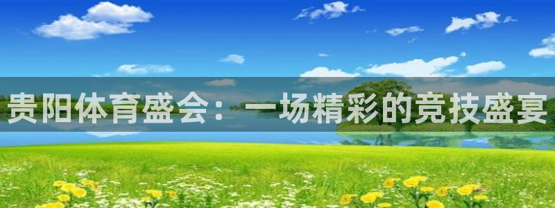 巅峰国际app平台链接：贵阳体育盛会：一场精彩的竞技盛宴